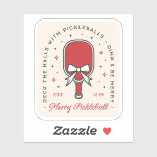 Sticker Citations drôles de pickleball de Noël ambiance de