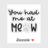 Sticker Citations Mignonnes Chat (Feuille)
