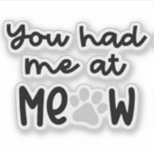 Sticker Citations Mignonnes Chat (Devant)