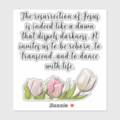 Sticker Citations personnalisées du rayon de résurrection  (Feuille)