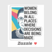 Sticker Citations Rbg, Ruth Bader Ginsburg Citation (Feuille)