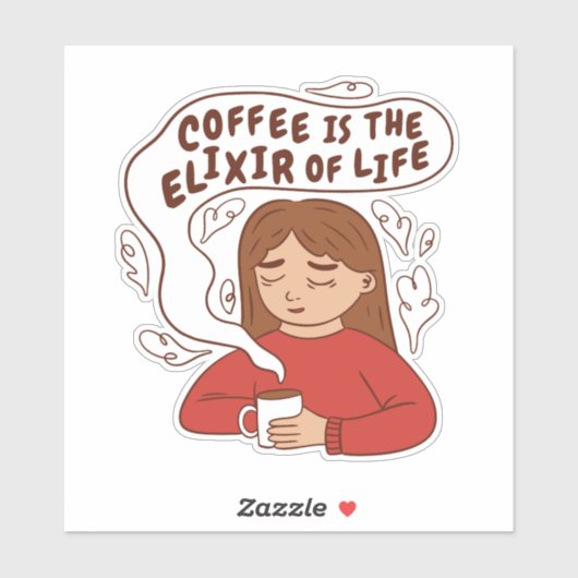 STICKER CITE DE CAFÉ ELIXIR (Feuille)