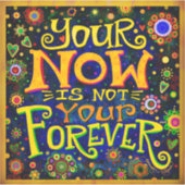 Sticker Citer Pour Toujours Coloré Fun Inspirivity (Devant)