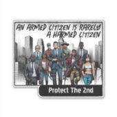 Sticker Citoyen respectueux de la loi (Devant)