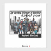 Sticker Citoyen respectueux de la loi (Feuille)