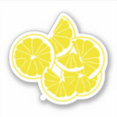 Sticker Citrins Jaunes Amusement d'Été (Devant)