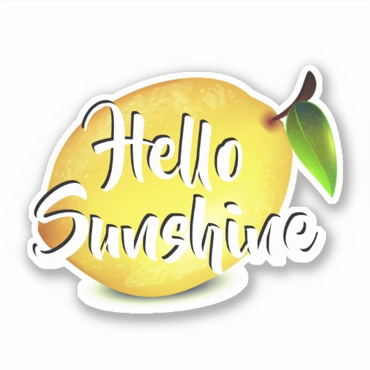 Sticker Citron, Bonjour Soleil (Devant)