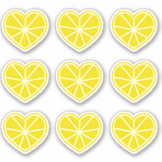 Sticker Citron de coeur