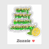 Sticker Citron doux facile (Feuille)