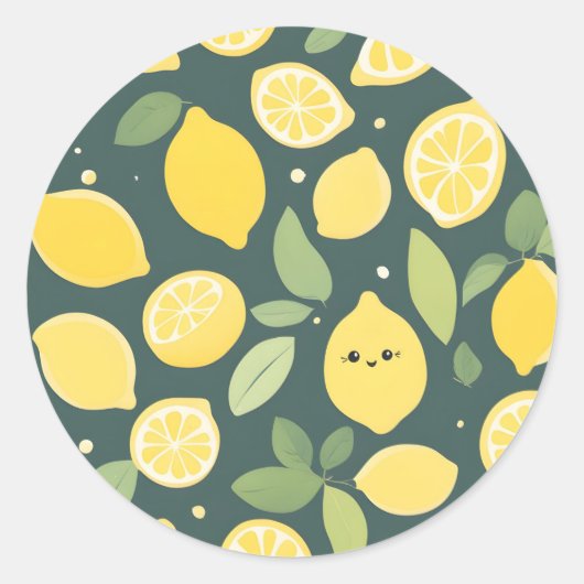 Sticker citron sourire (Devant)