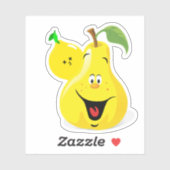 Sticker Citron sur une poire (Feuille)