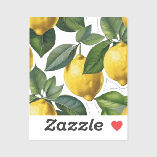 Sticker Citron vert (Feuille)