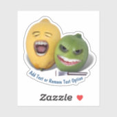 Sticker Citron, Zesteur et Citron Vert (Feuille)