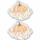 Sticker Citrouille Automne | Baby shower Citrouill (Devant)