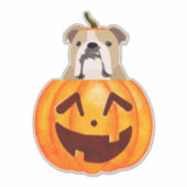 Sticker Citrouille Bulldog (Devant)