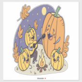 Sticker Citrouille Campfire Serenade (Feuille)