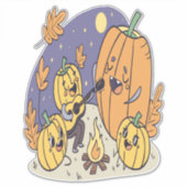 Sticker Citrouille Campfire Serenade (Devant)