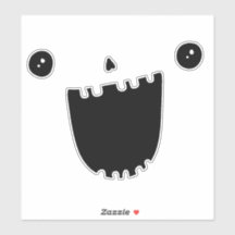 Citrouille Carpe Visage Halloween drôle Sourire