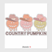 STICKER CITROUILLE DE PAYS MERCI (Feuille)