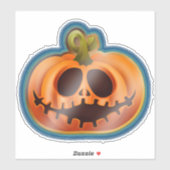 Sticker Citrouille d'Halloween (Feuille)