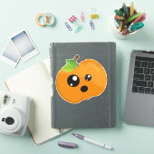 Sticker Citrouille D'Halloween, Citrouille Orange, Tricot (Couverture iPad)