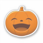 Sticker Citrouille d'Halloween riante (Devant)