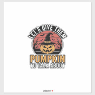 Sticker Citrouille drôle Halloween Vintage conception de T