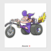 Sticker citrouille Jack-o'-lantern moche | Design Hallowee (Feuille)