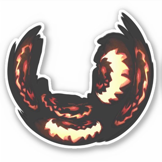 Sticker Citrouille Jacks 2 (Devant)