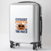 Sticker Citrouille la plus cool du patch Halloween Shirt_1 (Sur valise)