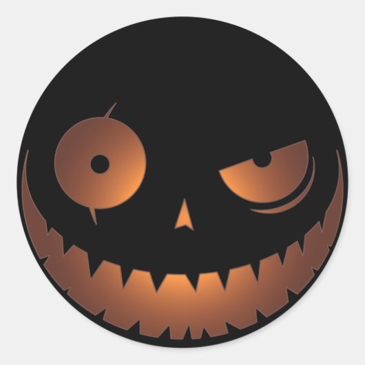 Sticker Citrouille malin (Devant)