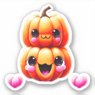 Sticker Citrouille mignons Halloween