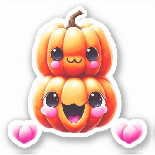 Sticker Citrouille mignons | Halloween (Devant)