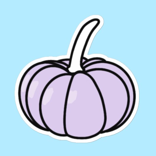 Sticker Citrouille mou