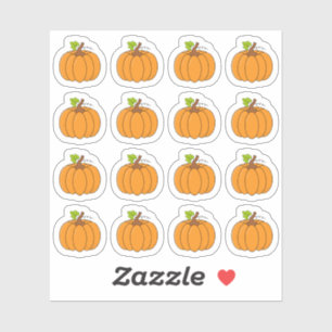 Sticker Citrouille Octobre Automne Halloween Décoratif