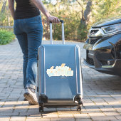 Sticker Citrouille Patch Kiss-Cut de Teinte Bleu-vert (Valise Insitu)