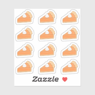 Sticker Citrouille Pie Thanksgiving Automne Halloween Plan