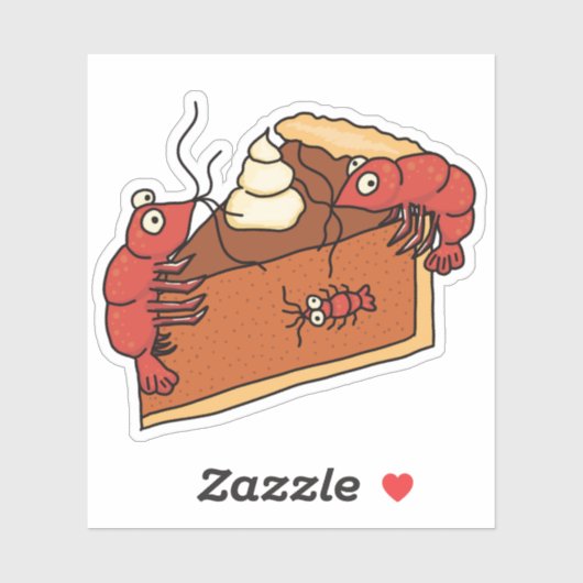 Sticker citrouille Pie Thanksgiving Shrimp (Feuille)