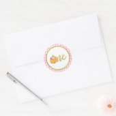Sticker citrouille Premier Anniversaire - Plaid Ro (Enveloppe)