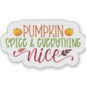 Sticker Citrouille Spice et tout (Devant)
