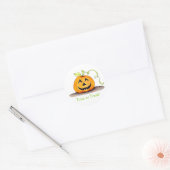 Sticker Citrouille "Trick or Treat" (Enveloppe)