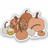 Sticker Citrouilles agressés (Recto)
