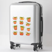 Sticker Citrouilles Citrouilles Citrouilles (Sur valise)