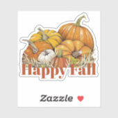 Sticker Citrouilles d'automne (Feuille)