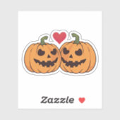 Sticker Citrouilles de caricatures (Feuille)