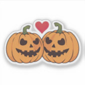 Sticker Citrouilles de caricatures (Devant)