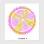 Sticker Citrus funky (Feuille)