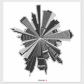 Sticker Cityscape (Feuille)