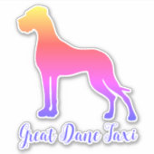 Sticker Clair et imposant Grande Danse Silhouette Vinyl (Devant)