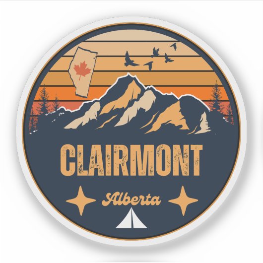 Sticker Clairmont, Alberta (Devant)